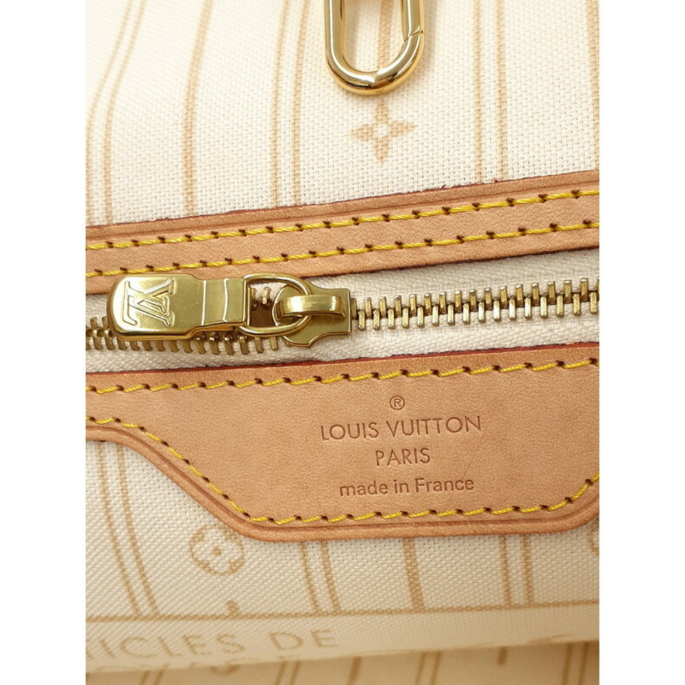 Louis Vuitton Azur Tote Bag White Neverfull Damier - Picture 7 of 8
